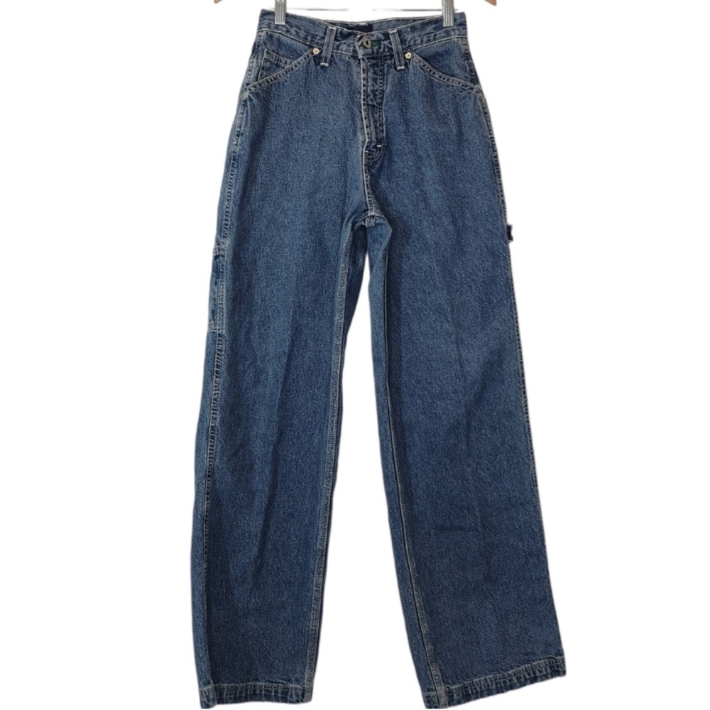 Tommy Hilfiger Jeans Classic Vintage Denim Carpenter High Rise Wide Leg Size 27